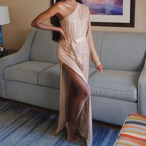 Asymmetrical Crochet Knit Vacay Dress